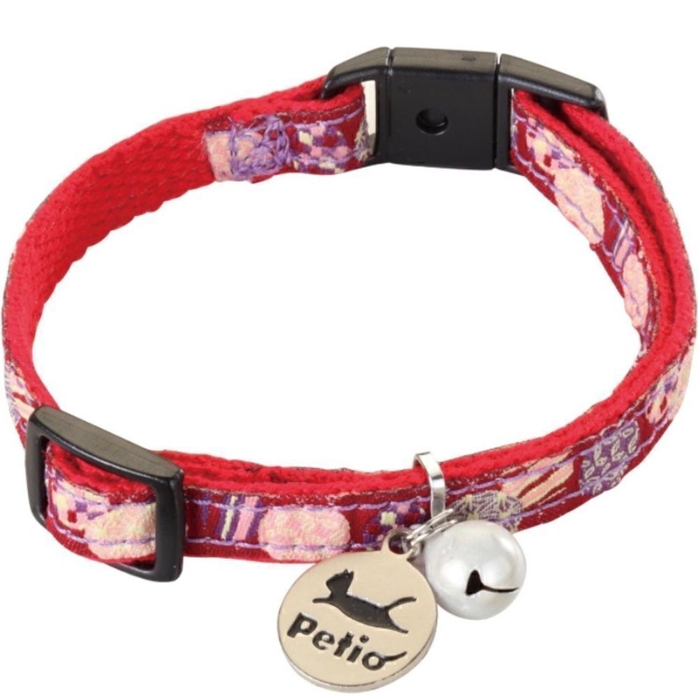 😺New Petio Neko-komachi Collar for Cats [Talisma/Garnet]